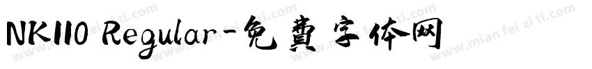 NK110 Regular字体转换